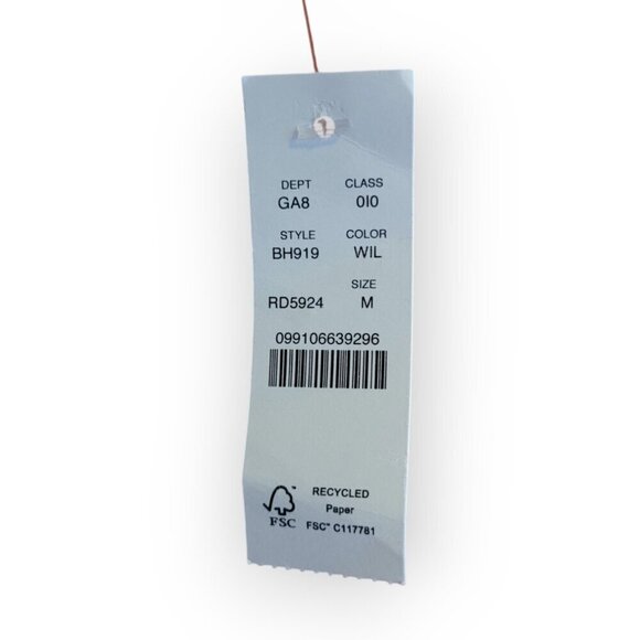 J.Crew Rust Ribbed Front-Tie Scoopneck Top NWT Size M - Picture 4 of 9